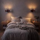 Bronzen wandlamp modern, Wellington, 3W, 2700K LED