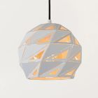 Witte hanglamp Malunga, Bol