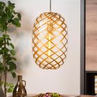Gouden hanglamp Wolfram, metaal