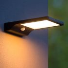 Zwarte buiten wandlamp met bewegingssensor modern, Basic, 3W, 2700K LED, IP44