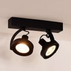 Moderne plafondlamp Dorian, Zwart