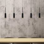 Zwarte hanglamp Tubule, aluminium