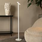 Witte oplaadbare vloerlamp modern, Antrim, 2,2W, 2700K LED, IP54, met touchdimmer
