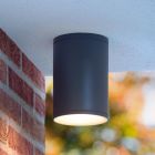 Ronde Tubix plafondlamp outdoor - Antraciet
