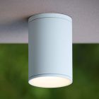 Witte moderne buitenlamp, Tubix, aluminium, IP54
