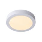 Witte plafonniere Brice, aluminium, 15w geintegreerd warm wit LED