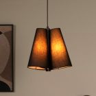 Zwarte hanglamp stof, Gregory