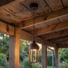 Roestkleurige buitenlamp modern, Wells, 8W, 2700K LED, IP54