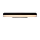 Zwarte moderne wandlamp, Madelon, glas, IP44