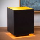 Zwarte tafellamp Suzy, metaal