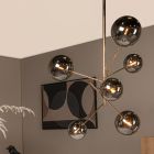 Gouden hanglamp modern, Alara