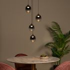 Grijze hanglamp rookglas, Tamino, 5,2W, 3000K LED