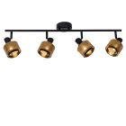 Zwarte klassieke plafondspot, Rafa, metaal