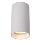 Moderne witte dim to warm opbouwspot Delto, aluminium, rond