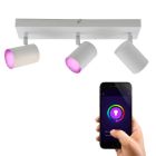 Moderne smart plafondlamp wit, Elena, 13,5W, RGBW