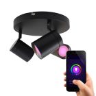 Moderne smart plafondlamp zwart, Ciara, IP44, 13,5W, RGBW