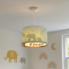 Mint dieren hanglamp Safari, Binnenzijde doorschijnend