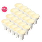 20-pack Dimbare witte GU10 LED lamp Antonie, 5w, warm wit