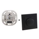 LED dimmer, 0,5 - 200W, met antraciet afdekraam en centraalplaat