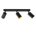 Zwarte plafondspot Nataly, aluminium, modern