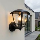Zwarte buitenlamp klassiek, Sven, IP44