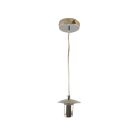 Metalen hanglamp zonder kap chroom, Minne