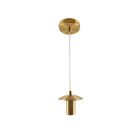 Metalen hanglamp zonder kap koper, Minne