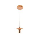 Metalen hanglamp zonder kap brons, Minne