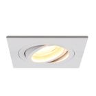 Kantelbare vierkante inbouwspot Scott, wit