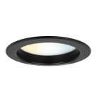 Zwarte downlight aluminium, Otmar, 12W, white switch LED, IP22