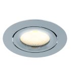 Chromen inbouwspot met 12V driver, Wimke, 5W, 2700K LED, IP44
