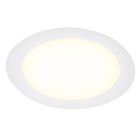 Witte downlight aluminium, Umbriel, 9W, 4000K LED, IP44