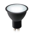 Dimbare GU10 LED lamp Antonie, zwart, 7W, 4000K