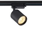 Zwarte 3-fase spot Jayla, 10W, 4000K, Pro