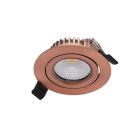 Koperen downlight aluminium, Wimke, 5W, 3000K LED, IP44