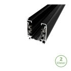 3-fase rail, 2 meter, zwart, Pro