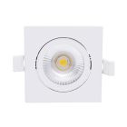 Witte downlight aluminium, Loura, 6W, white switch LED, IP65