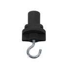 3-fase adapter met haak, zwart, Pro