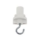 3-fase adapter met haak, wit, Pro