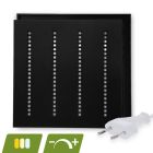 Zwart Louvre LED paneel 60x60 - 30W - white switch - dimbaar - UGR <16