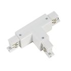 T-vorm connector voor 3-fase railverlichting, links 1, wit, Pro