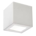 Moderne up down wandlamp Caitlin, wit, keramiek