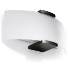 Witte wandlamp Marinus, hout