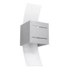 Grijze up down wandlamp Jasmien, aluminium