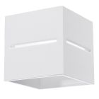Witte up down wandlamp Jacky, aluminium