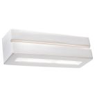 Moderne up down wandlamp Emmaly, wit, keramiek