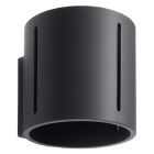 Zwarte up down wandlamp Jamey, aluminium