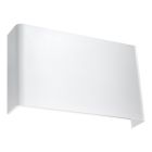 Moderne up down wandlamp Laetitia, wit, aluminium