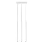 Moderne hanglamp Hillary, wit, aluminium, 3L