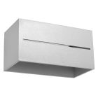 Grijze up down wandlamp Jacky, aluminium